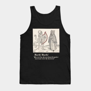 Medieval snark: "Stairway" Woodcut with tongue in cheek caption Tank Top